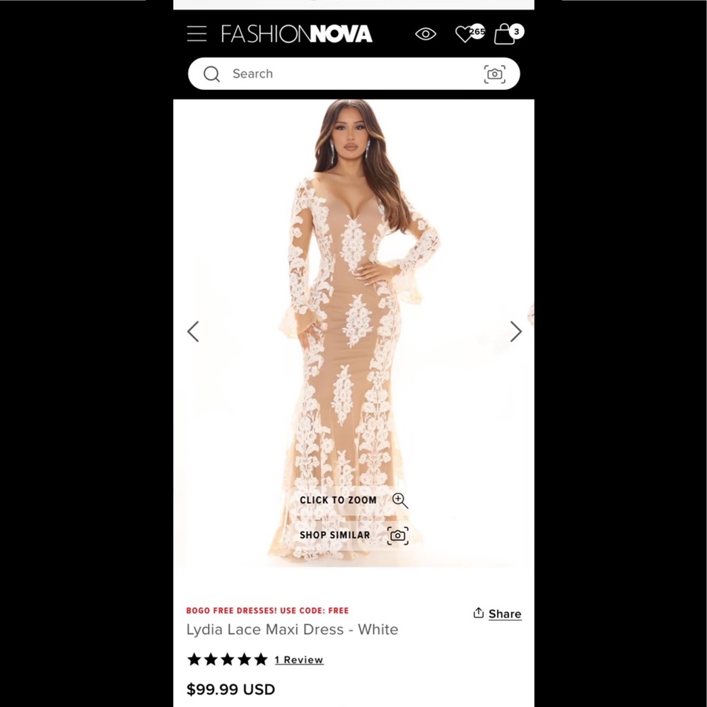 Fashion nova dress